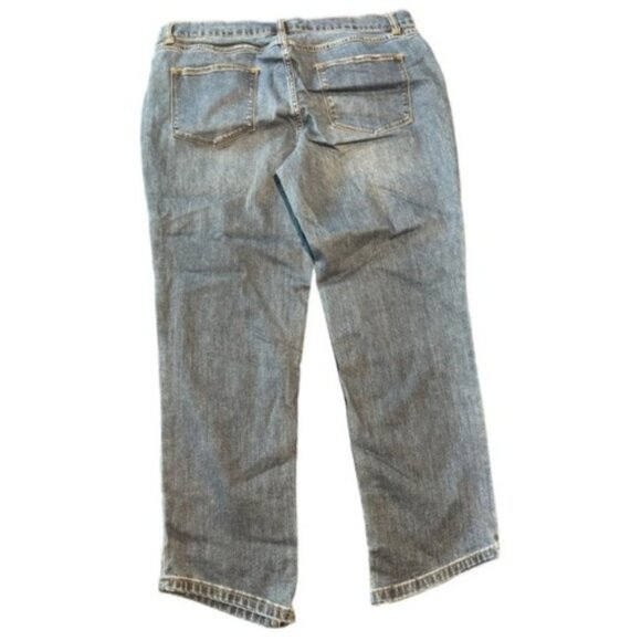 Lisa Rinna Collection Womens Jeans Size 14 UK 18 Straight Leg Denim Mid-Wash - Picture 8 of 8